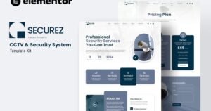 Securez - CCTV & Security System Elementor Template Kit - Nulled Download - EmpireGPL