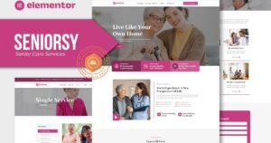 Seniorsy - Senior Care Services Elementor Template Kit - Nulled Download - EmpireGPL