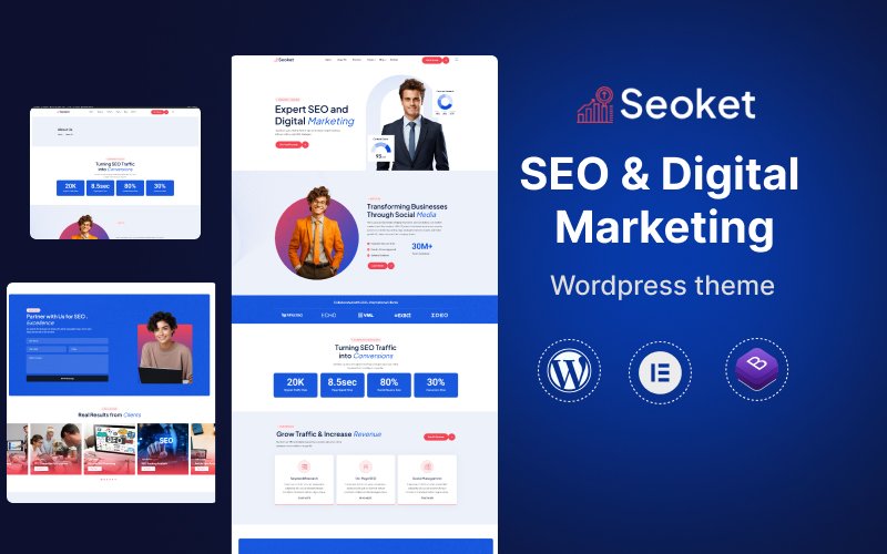 Seoket – SEO & Digital Marketing WordPress Theme – Nulled Download – EmpireGPL