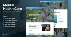 Serrenity - Mental Health Care Elementor Template Kit - Nulled Download - EmpireGPL
