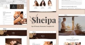 Sheipa - Spa & Beauty Elementor Template Kit - Nulled Download - EmpireGPL