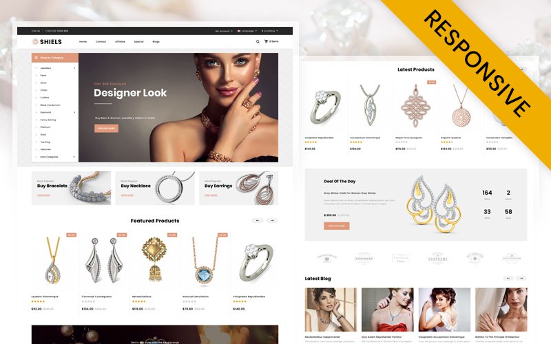 Shiels – Jewelry Store OpenCart Responsive Template OpenCart Template – Nulled Download – EmpireGPL