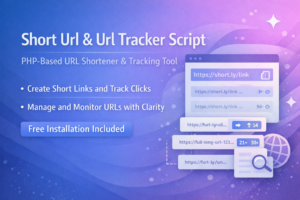 Short Url & Url Tracker Script with Free Installation