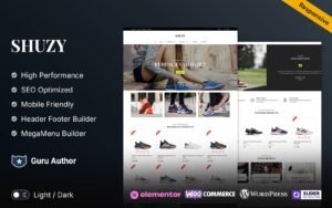 Shuzy - Shoes Footwear and Fashion Multipurpose WooCommerce Elementor Theme WooCommerce Theme - Nulled Download - EmpireGPL