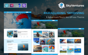 SkyVentures – Paragliding, Skydiving & Adventure Tours WordPress Theme - Nulled Download - EmpireGPL