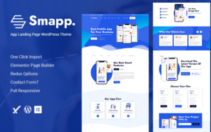 Smapp - App Landing Page WordPress Theme - Nulled Download - EmpireGPL