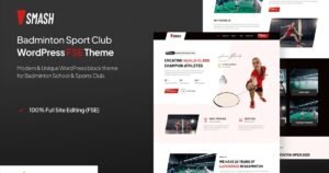 Smash – Badminton School & Sports Club WP Theme - Nulled Download - EmpireGPL