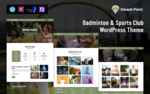 SmashPoint – Badminton & Sports Club WordPress Theme - Nulled Download - EmpireGPL