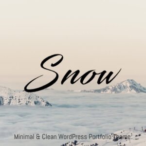 Snow - Minimal & Clean WordPress Portfolio Theme - Nulled Download - EmpireGPL