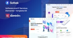 Softek - Software IT Solutions Elementor Template Kit - Nulled Download - EmpireGPL