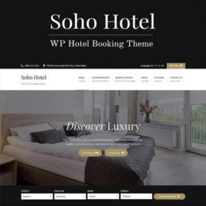 Soho Hotel Booking - Hotel WordPress Theme - Nulled Download - EmpireGPL