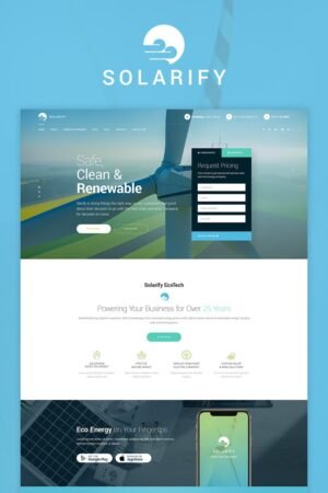 Solarify - Alternative Eco Energy WordPress Theme - Nulled Download - EmpireGPL