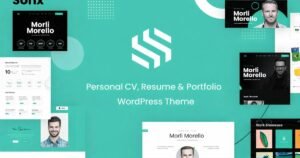 Sonx - Personal Resume and Portfolio - Nulled Download - EmpireGPL