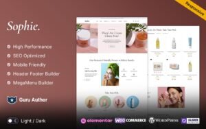 Sophie - The Best of Skincare, Beauty and Cosmetic WooCommerce Elementor Responsive Theme WooCommerce Theme - Nulled Download - EmpireGPL