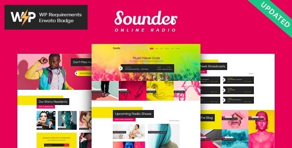 Sounder | Online Internet Radio Station WordPress Theme + RTL – Nulled Download – EmpireGPL