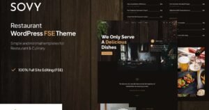 Sovy – Restaurant FSE WordPress Theme - Nulled Download - EmpireGPL