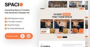 Spacio - Coworking Space & Creative Hub Elementor Template Kit - Nulled Download - EmpireGPL