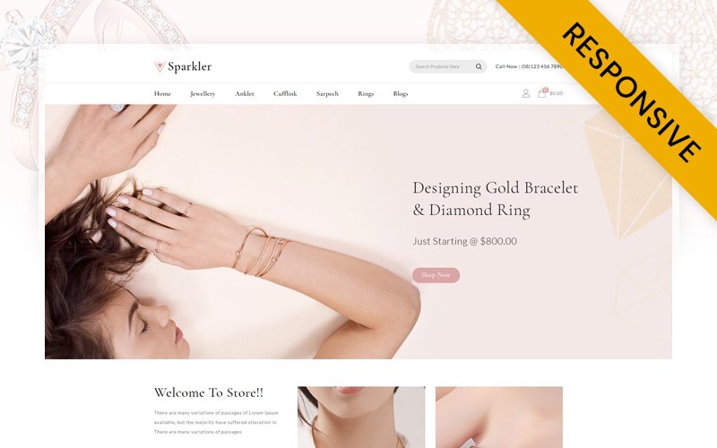 Sparkler – Jewelry Store Opencart Responsive Theme OpenCart Template – Nulled Download – EmpireGPL