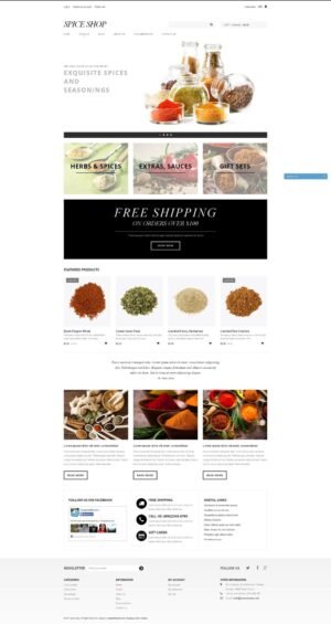 Spices Shop Responsive Shopify Theme - Nulled Download - EmpireGPL