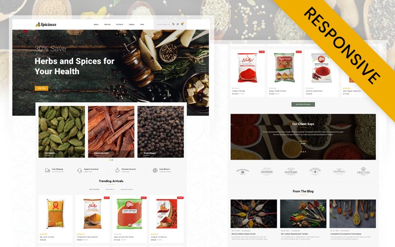 Spiciness – Spice Food Store Opencart Responsive Template OpenCart Template – Nulled Download – EmpireGPL