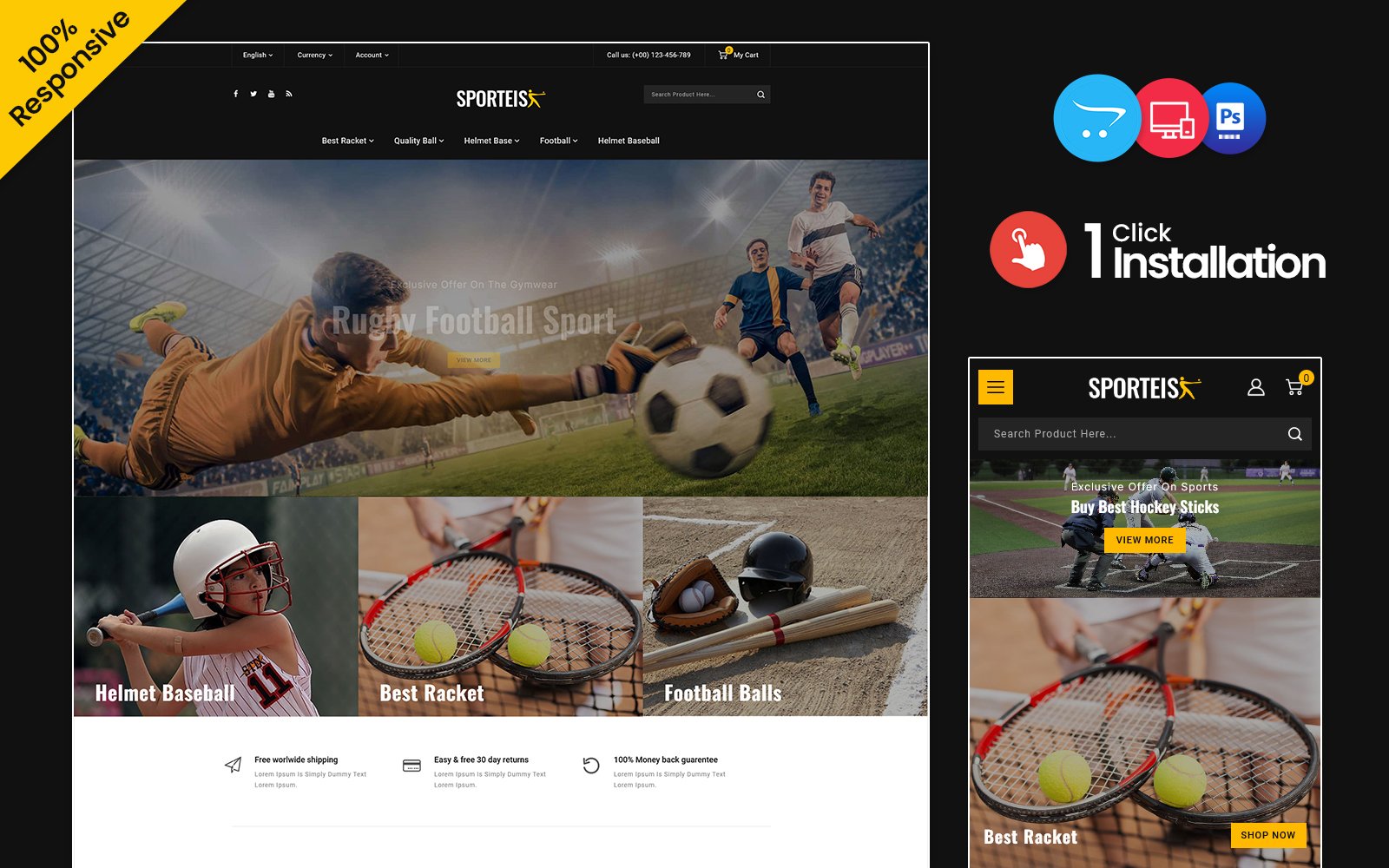 Sporties - Sport and travel Multipurpose Opencart Responsive theme OpenCart Template - Nulled Download - EmpireGPL