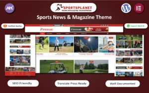 Sports Planet - News & Magazine WordPress Elementor Template WordPress Theme - Nulled Download - EmpireGPL