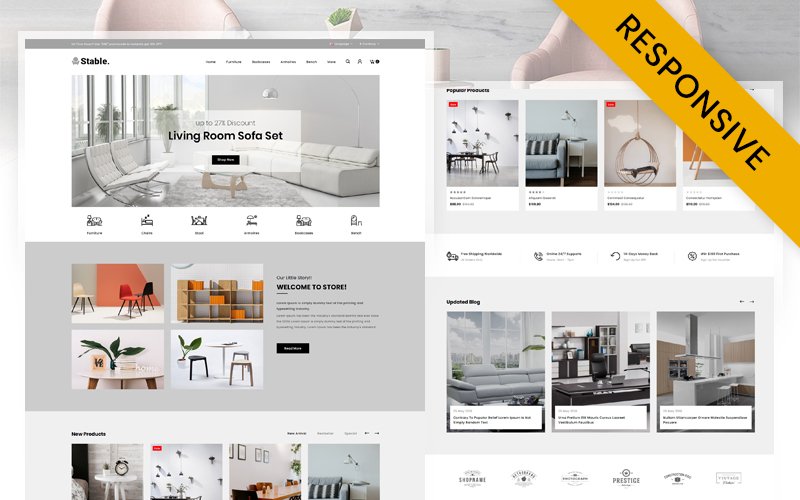 Stable - Modern Furniture Store OpenCart Template - Nulled Download - EmpireGPL