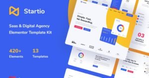 Startio - Saas & Digital Agency Elementor Template Kit - Nulled Download - EmpireGPL
