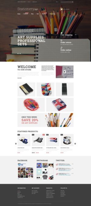Stationery Goods Shopify Theme - Nulled Download - EmpireGPL