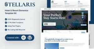 Stellaris - Hotel & Resort Elementor Template Kit - Nulled Download - EmpireGPL