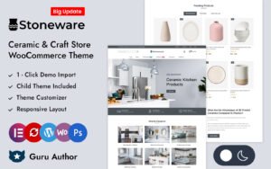 Stoneware - Ceramic and Craft Store Elementor WooCommerce Responsive Theme WooCommerce Theme - Nulled Download - EmpireGPL