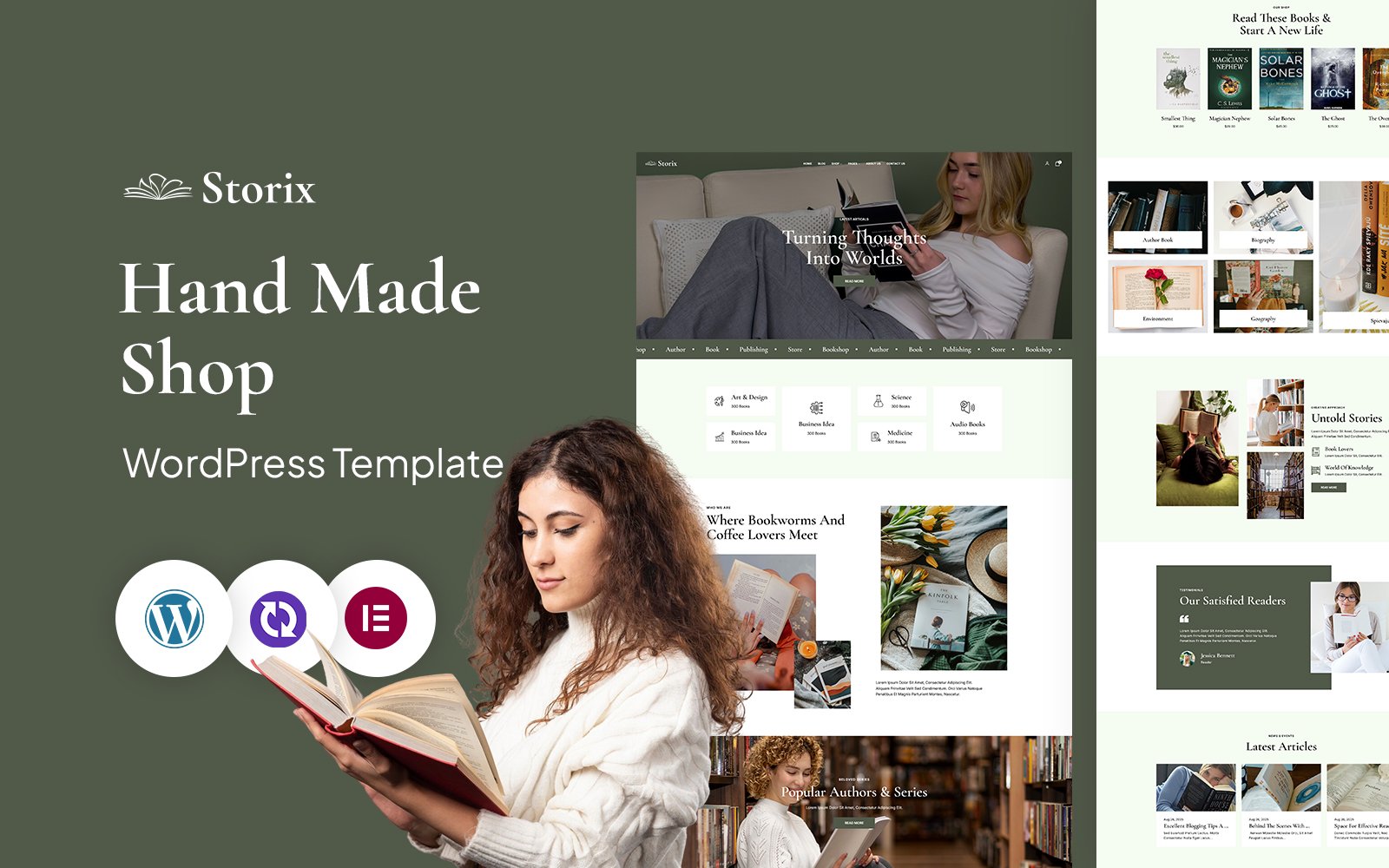 Storix – Book Author And Writer WordPress CMS Elementor Template WordPress Theme – Nulled Download – EmpireGPL