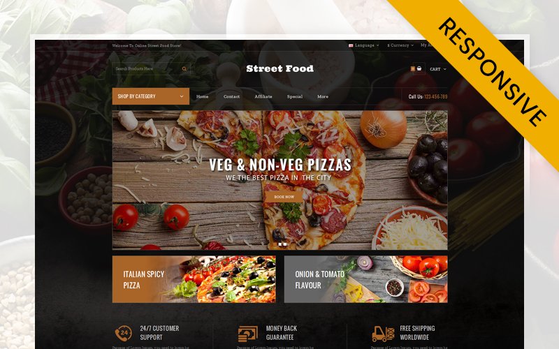 Street Food Store OpenCart Responsive Theme OpenCart Template – Nulled Download – EmpireGPL