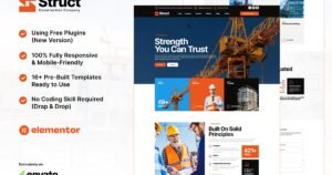 Struct - Construction Elementor Template Kit - Nulled Download - EmpireGPL