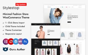 Stylestop - Minimal Fashion Store Elementor WooCommerce Responsive Theme WooCommerce Theme - Nulled Download - EmpireGPL