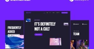 SuperNFT - NFT Portfolio Elementor Pro Full Site Template Kit - Nulled Download - EmpireGPL