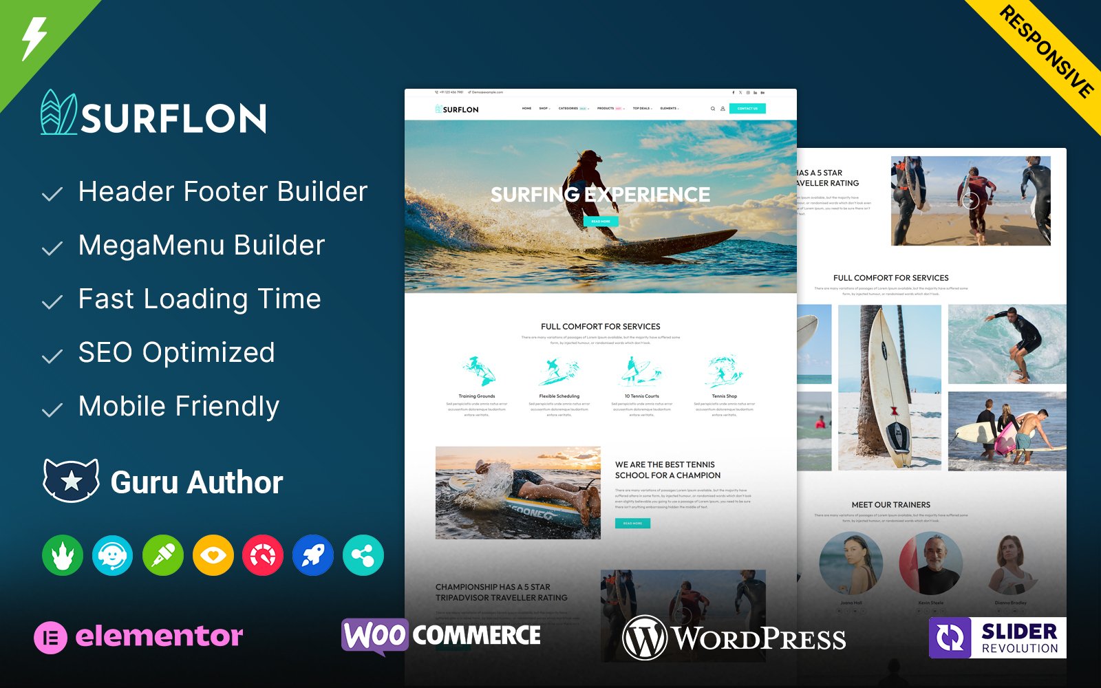 Surflon - Surfing Club and Surf Board Elementor WordPress Theme - Nulled Download - EmpireGPL