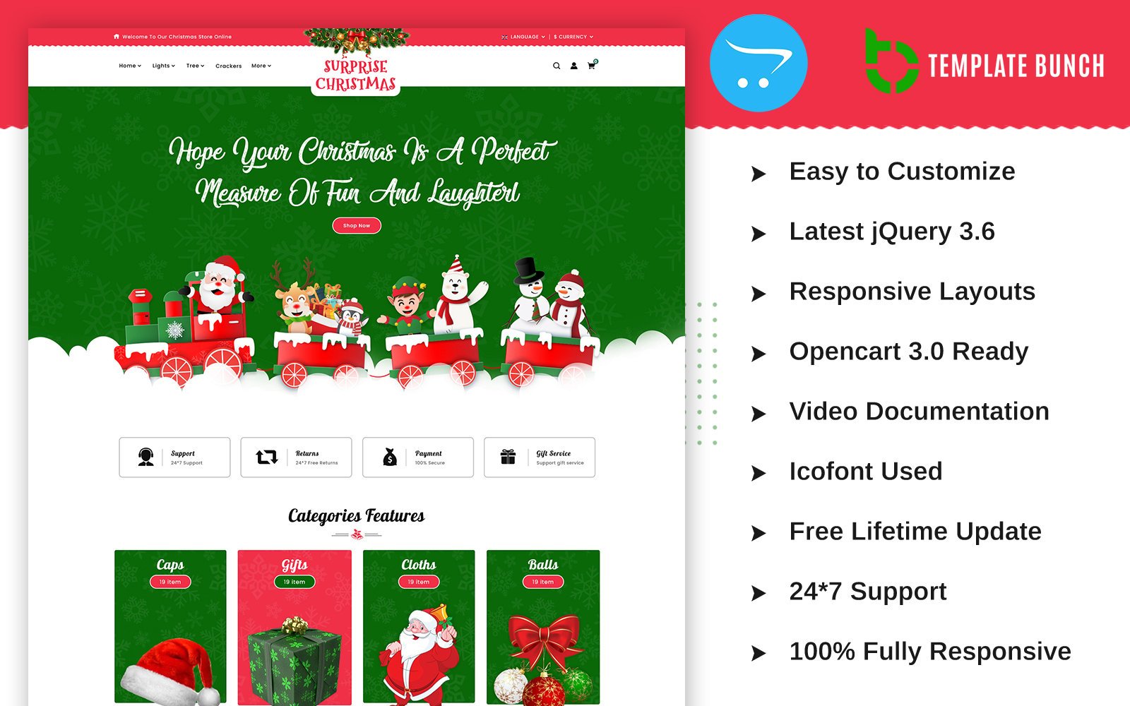 Surprise Christmas - Responsive OpenCart Theme for eCommerce OpenCart Template - Nulled Download - EmpireGPL