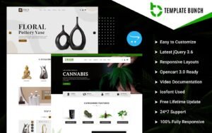 Swarm - Cannabis and Ceramic - Responsive OpenCart Theme for eCommerce OpenCart Template - Nulled Download - EmpireGPL