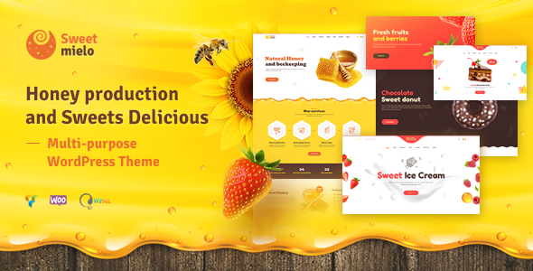 SweetMielo - Honey Production and Sweets Delicious WordPress Theme - Nulled Download - EmpireGPL
