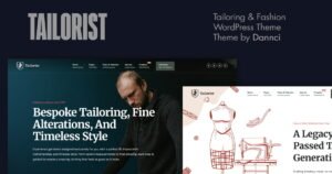 Tailorist - Tailoring & Fashion WordPress Theme - Nulled Download - EmpireGPL