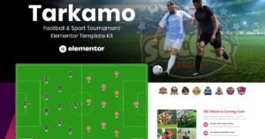 Tarkamo - Football & Sport Tournament Elementor Template Kit - Nulled Download - EmpireGPL
