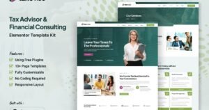 Taxovise - Tax Advisor & Financial Consulting Elementor Template Kit - Nulled Download - EmpireGPL