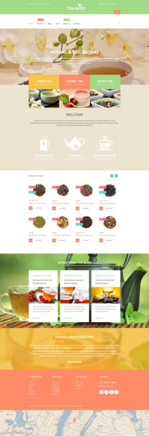 Tea Shop Shopify Theme - Nulled Download - EmpireGPL