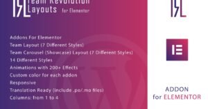 Team Revolution Layouts for Elementor - Nulled Download - EmpireGPL