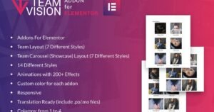 Teamvision for Elementor WordPress Plugin - Nulled Download - EmpireGPL