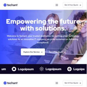 Techant - Technology & IT Solutions WordPress Theme - Nulled Download - EmpireGPL