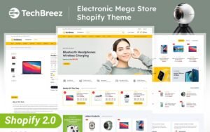 Techbreez - Multipurpose Electronics Store Shopify 2.0 Responsive Theme Shopify Theme - Nulled Download - EmpireGPL