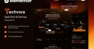 Techvora - Saas Tech & Startup Elementor Template Kit - Nulled Download - EmpireGPL