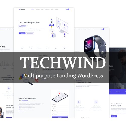 Techwind - Multipurpose Landing WordPress Theme - Nulled Download - EmpireGPL